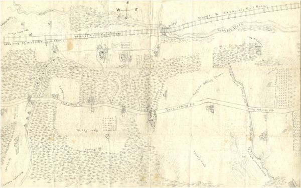Illustrated Map of the Camp Grounds of the 3rd Maine Infantry