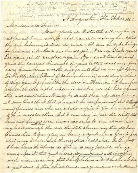 7th New Hampshire KIA at Ft. Wagner Writes of the ‘Crackers’ of South Carolina