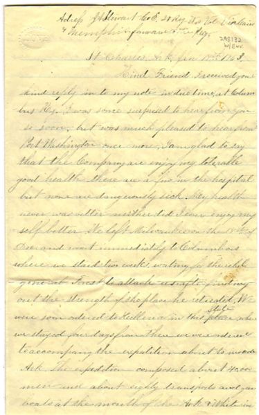 Wisconsin Soldier on the Arkansas Expedition