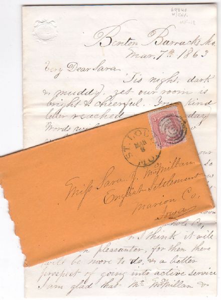 8th Iowa Officer Writes of Freedom & Liberty