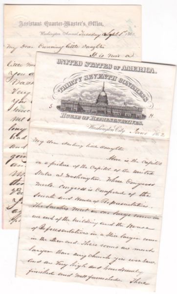 Congressman Alfred Ely Describes Congress To His Daughter