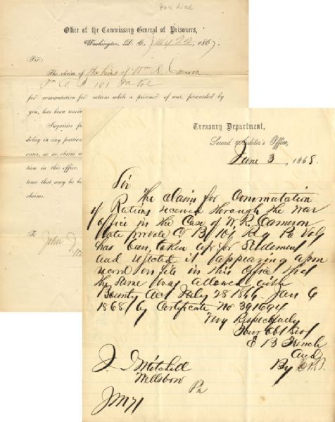 101st Pennsylvania Volunteers Died as Prisoner in Charleston
