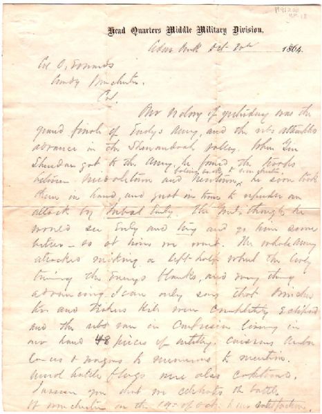 The Final Blow to Early’s Army in the Shenandoah