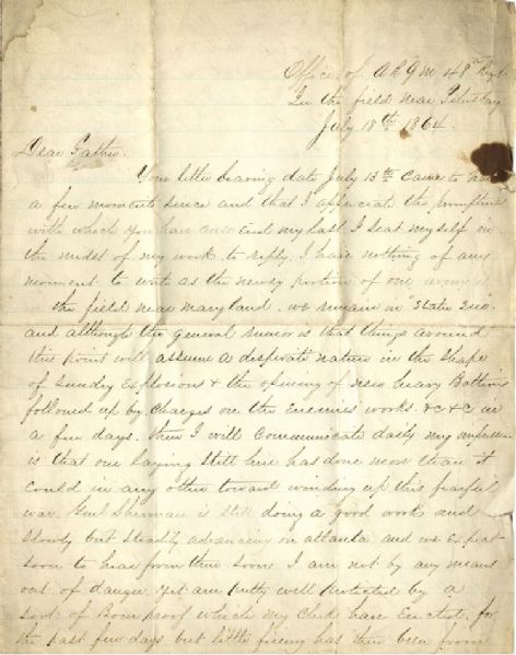 48th New York Infantry Letter