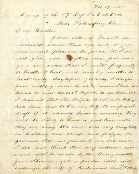 Captain Ellis Strouss From Petersburg