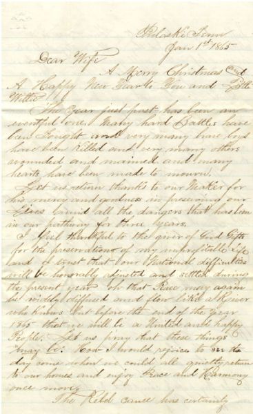 59th Illinois Infantry Letter Pertaining to Using Negro Troops in the Confederate Army