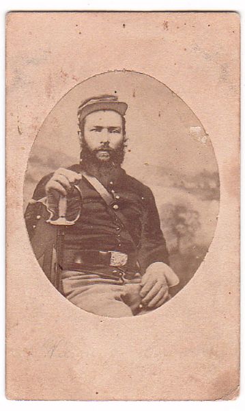 CDV of 6th United States Colored Cavalry Private