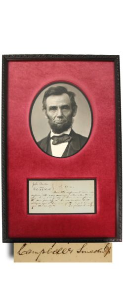Abraham Lincoln Autograph Document Signed