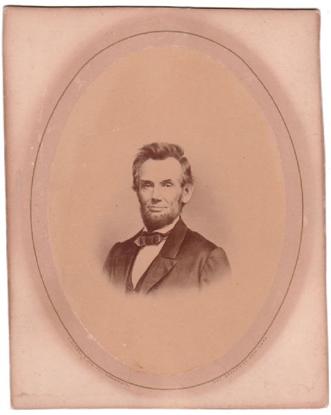 Period photographic image of President Lincoln,