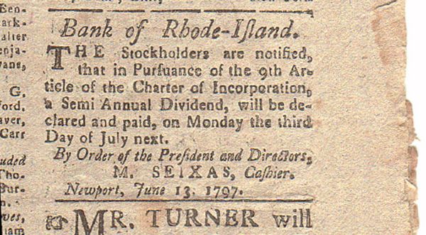 In 1790 he was president of the Touro synagogue at Newport, Rhode Island (America’s oldest) and he was one of the founders of the Bank of Rhode Island and its first cashier and also the first Grand M