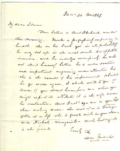 He writes to Isaac Leeser