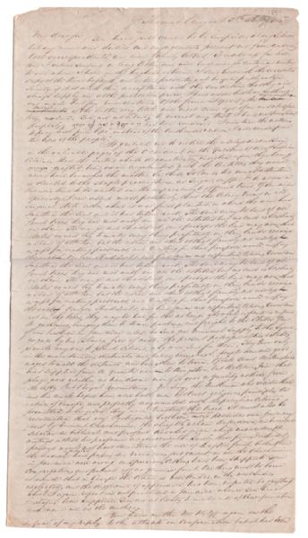 A remarkable letter of extreme significance to an understanding and appreciation of early American Judaism and Judaica collecting ! 
