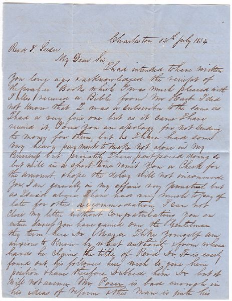MOSES H. NATHAN PROMINENT MERCHANT MEMBER OF THE JEWISH COMMUNITY OF CHARLESTON, S.C. 