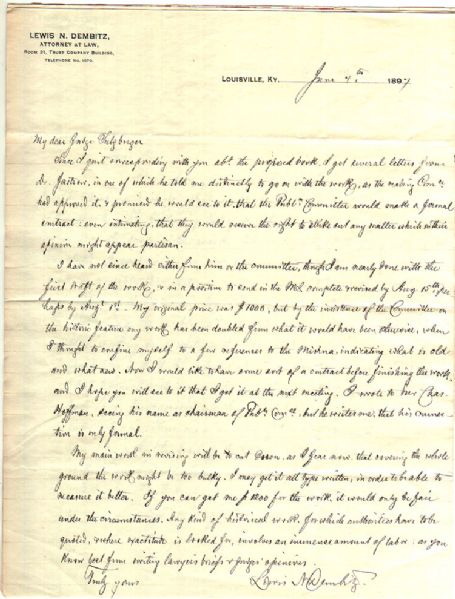 He was one of the two Jews who served as delegates to the National Republican Convention in St. Louis that nominated Abraham Lincoln for the presidency in 1860. 