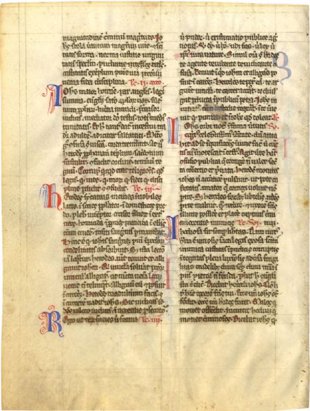 Original Illuminated Manuscript Leaf
