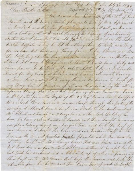 1854 Ohio Tornado