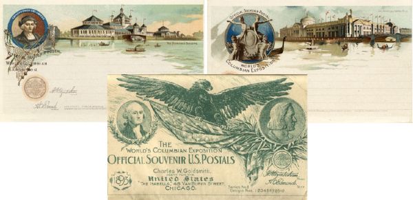 Mint Packet of Official Souvenir Post Cards from the 1892 Columbian Exposition