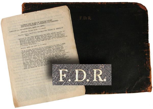 FRANKLIN D. ROOSEVELT'S  PRESIDENTIAL BRIEFCASE