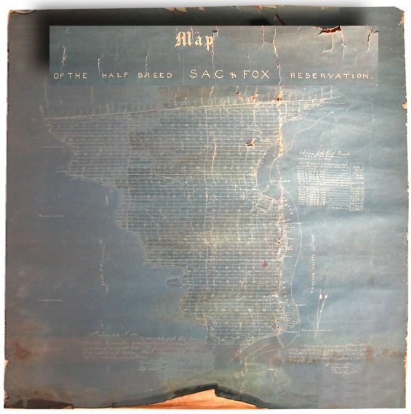 “Map of the Half Breed SAC & FOX Reservation,”