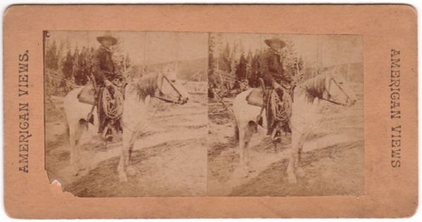 Stereoview of Western Cowboy
