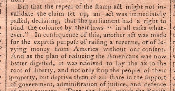 1768 Pennsylvania Chronicle
