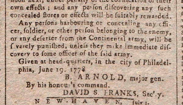 The Battle Of Monmouth & Gen. Benedict Arnold