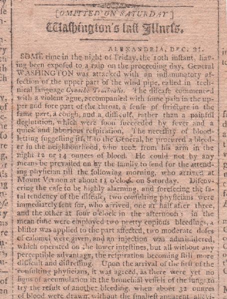 Washington’s Last Days