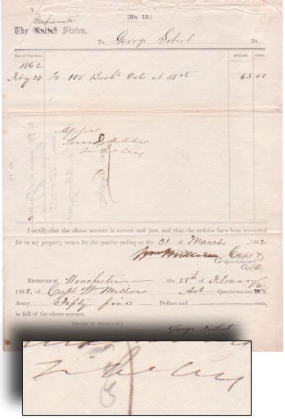 Confederate Document Signed By Future KIA General