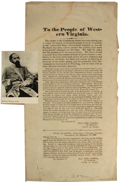 Confederate Broadside: 