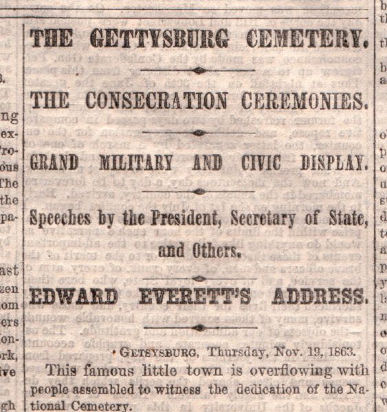 The Gettysburg Address.