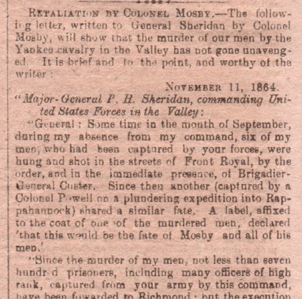 Lincoln Election in Confederate Newspaper