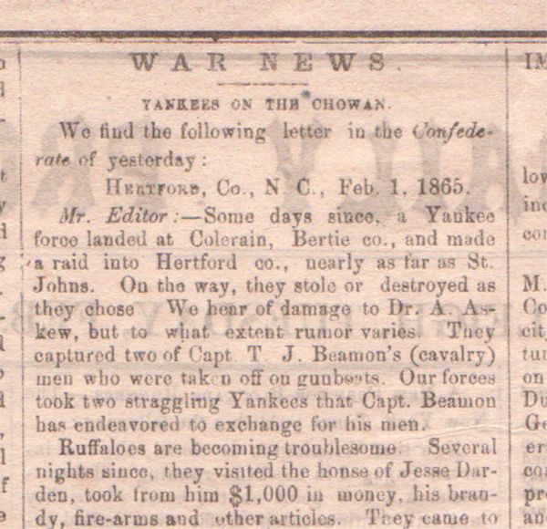 The Daily Progress 1865