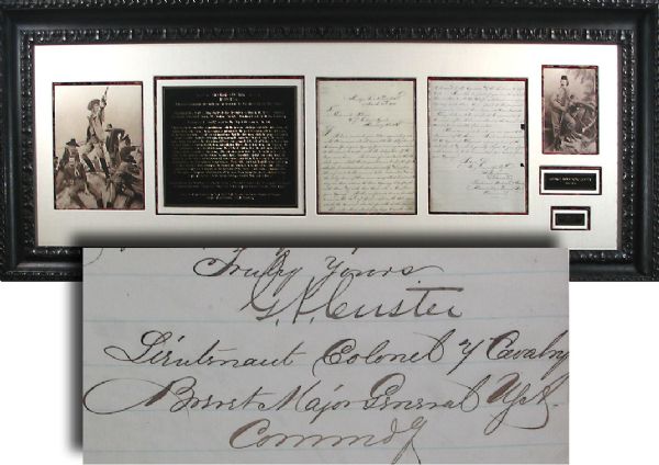 General George Armstrong Custer Letter from 1875 with Fantastic Indian Content and Mentions ‘the decision of the Sioux’ in Regard to an Indian Conference