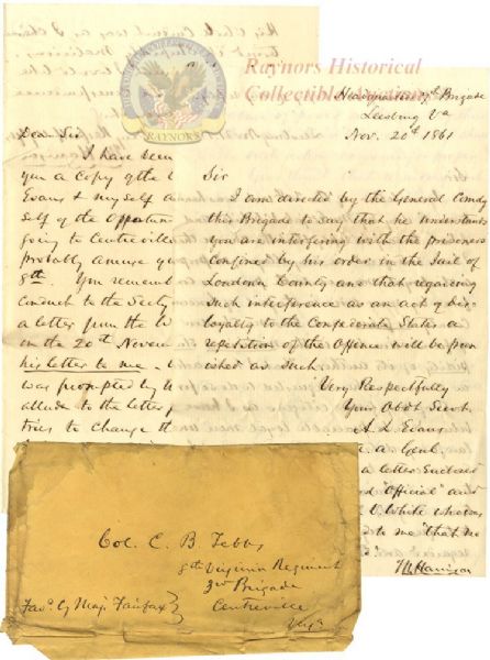 The Battle of Ball's Bluff Got This General, Not Attorney Matthews  - An intriguing exchange of letters between Confederate General Nathan Shanks Evans and Loudoun County attorney and slave own