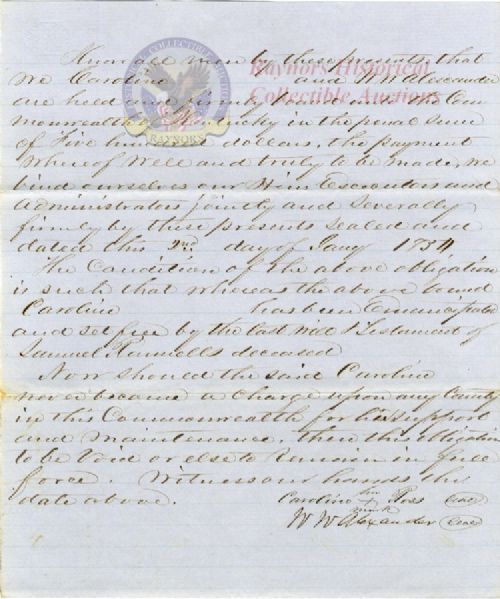 Slave Signed Freedom Bond