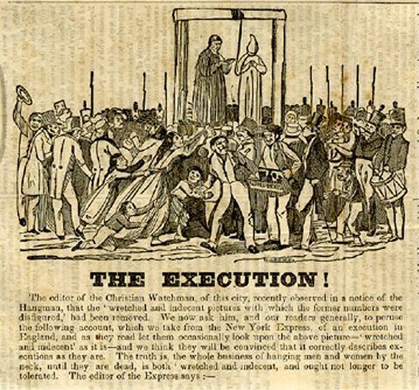 Rare 19th Century ‘Anti-Death Penalty’ Weekly Displays an Execution