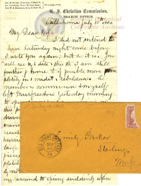 U.S. Christian Commission Worker's Letter