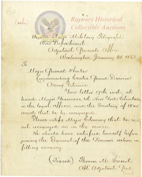 War-date Document Signed by Three Staff Officers