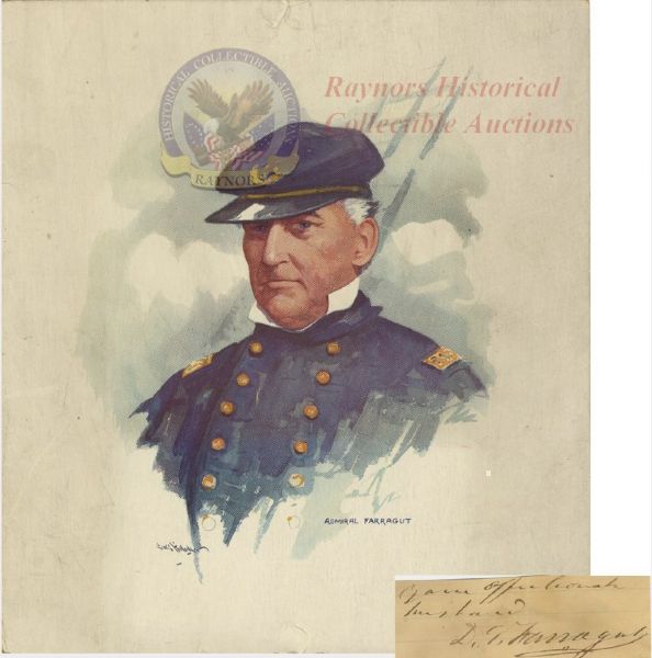 Admiral David Farragut Clipped Signature