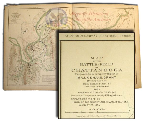 Map of the Battle of Chattanooga