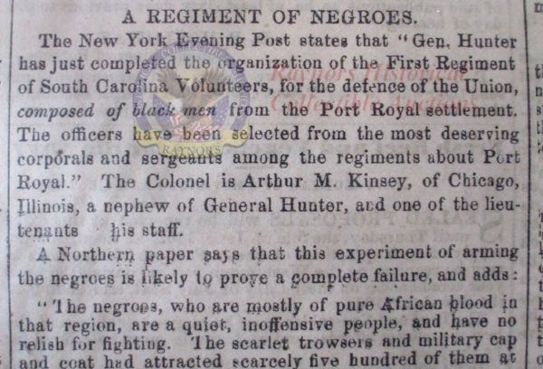 Reports Relating to Blacks in the Army