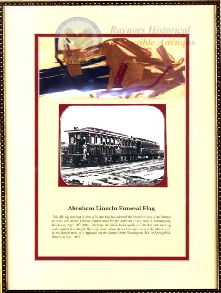 The Martyred President Lincoln’s Funeral Flag Remnant