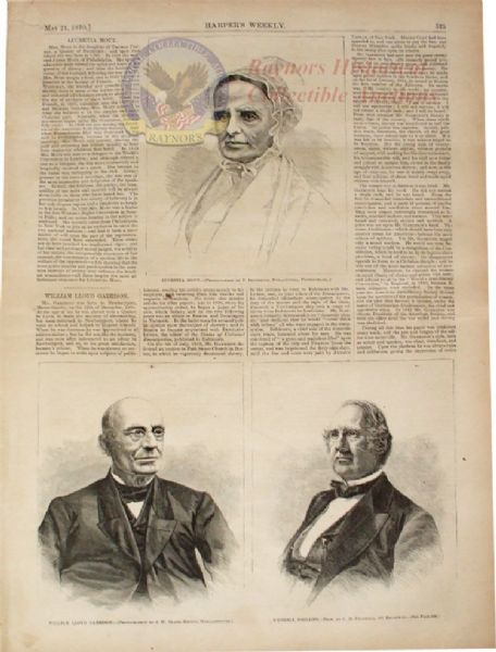 Three Important Abolitionists Together - And Winslow Homer Engraving