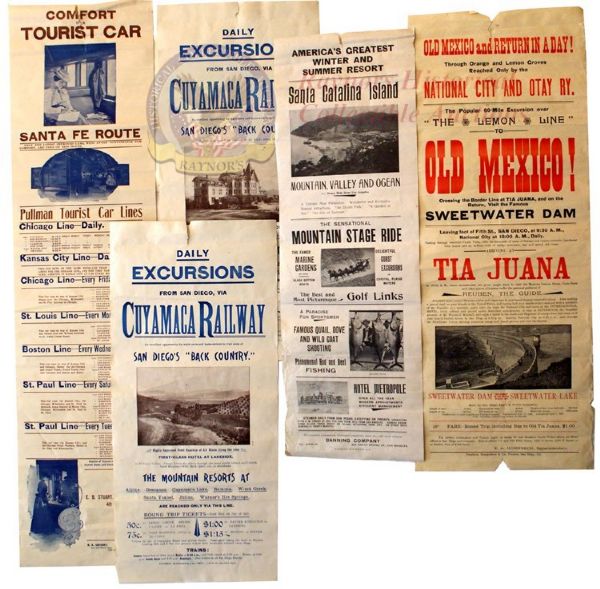 San Diego Tourist Railroad Broadsides