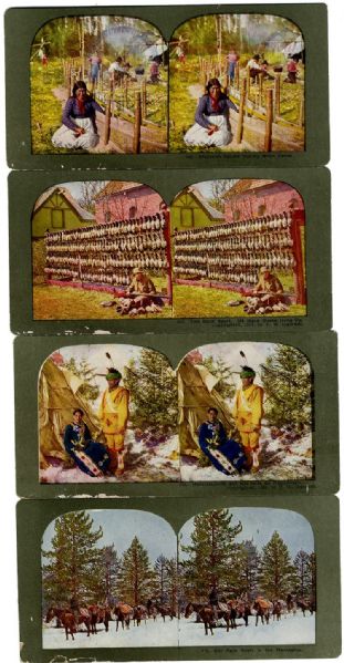 Approximately 100 Outdoor Sporting Stereoviews