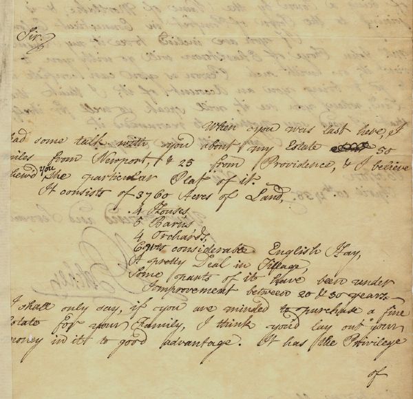 Colonial Governor’s Letter