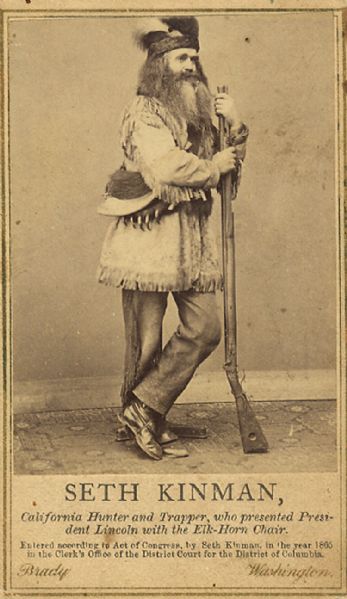 California Mountain Man Seth Kinman CDV