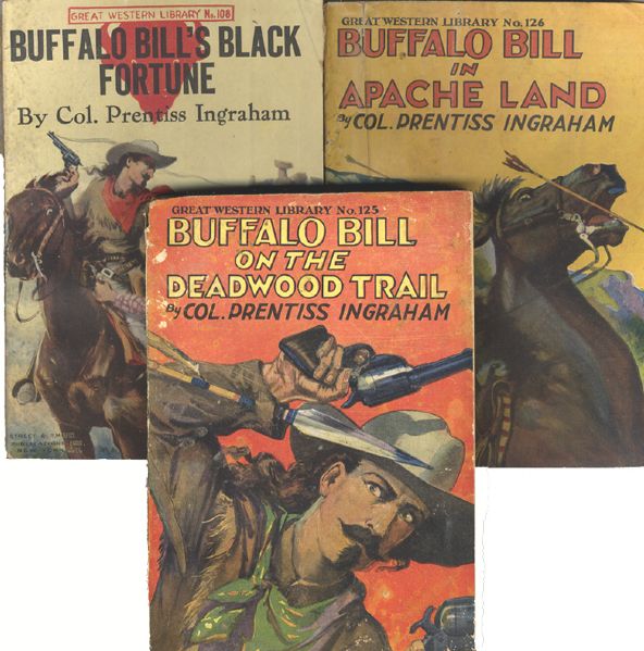 Three Early Buffalo Bill Dime Novels