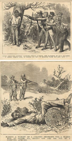 The Illustrated Police News featured sensational and melodramatic reports and illustrations of murders and hangings and was a direct descendant of the execution broadsheets of the 18th century. t