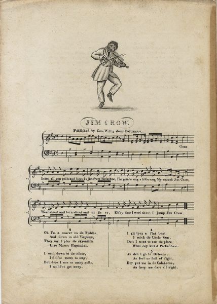 Early Jim Crow Sheet Music